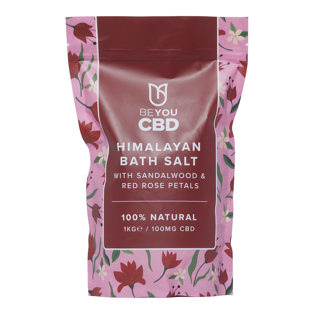 CBD Himalayan Salts with Sandalwood & Red Rose Petals