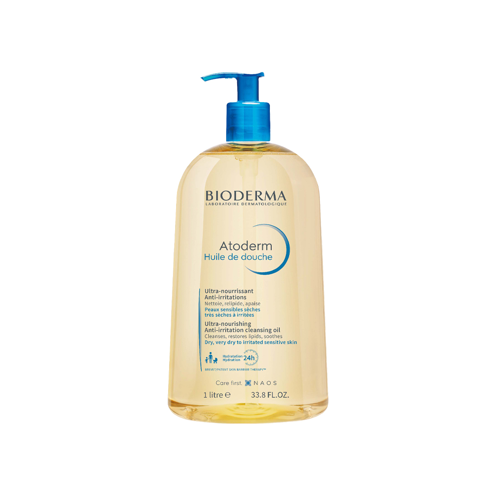 Atoderm Shower Oil, Body Wash for very Dry skin prone to Eczema  1L