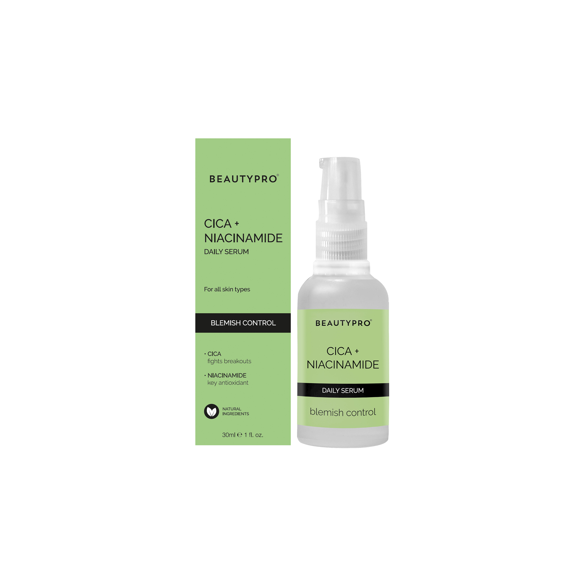 BEAUTYPRO Cica + Niacinamie Blemish Control Serum