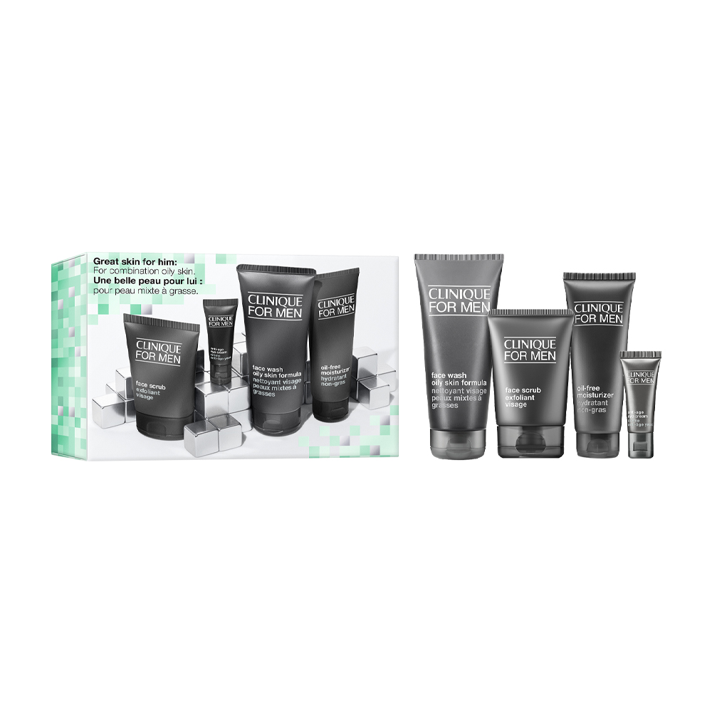 Clinique For Men™ Skincare Gift Set: Oily Skin Types