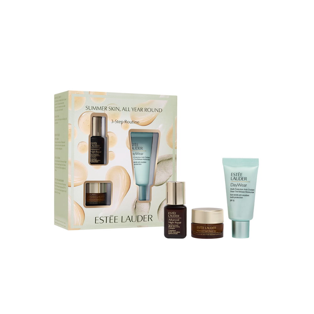 Estée Lauder Dark/Red/White Summer Skin All Year Round Daywear Skincare Gift Set Medium
