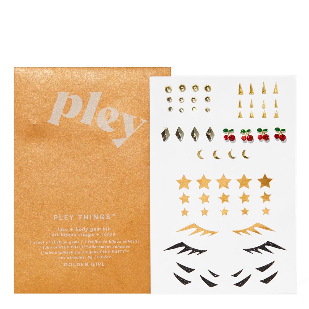 Pley Things Reusable Face + Body Gems Golden Girl