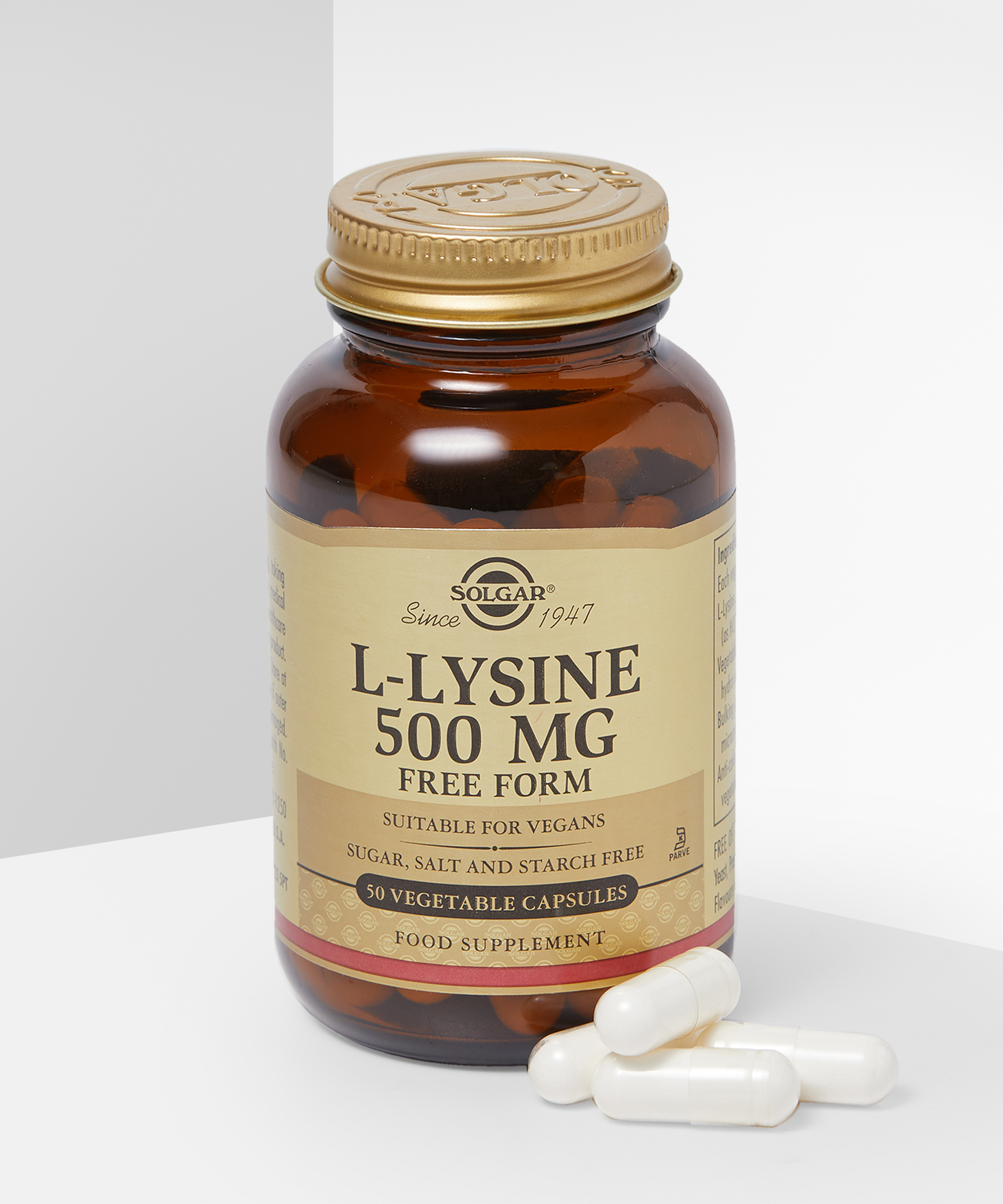 Solgar L Lysine Mg Vegetable Capsules At Beauty Bay