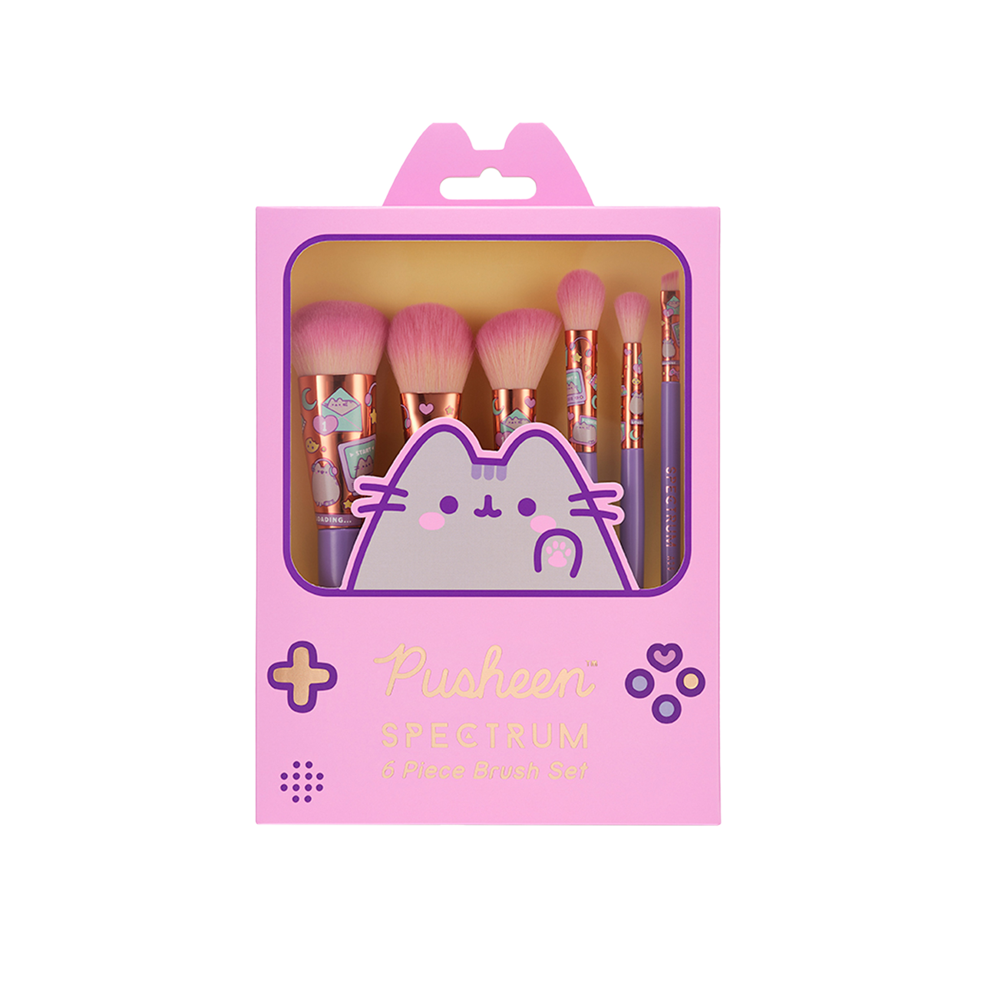 Pusheen Gamer Girl 6 Piece Brush Set