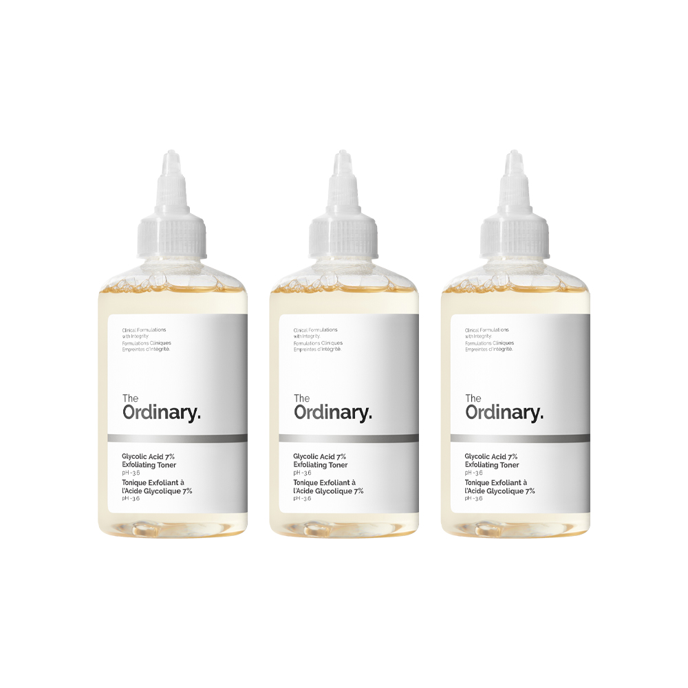 The Ordinary Glycolic Acid 7% Exfoliating Toner 240ml Trio