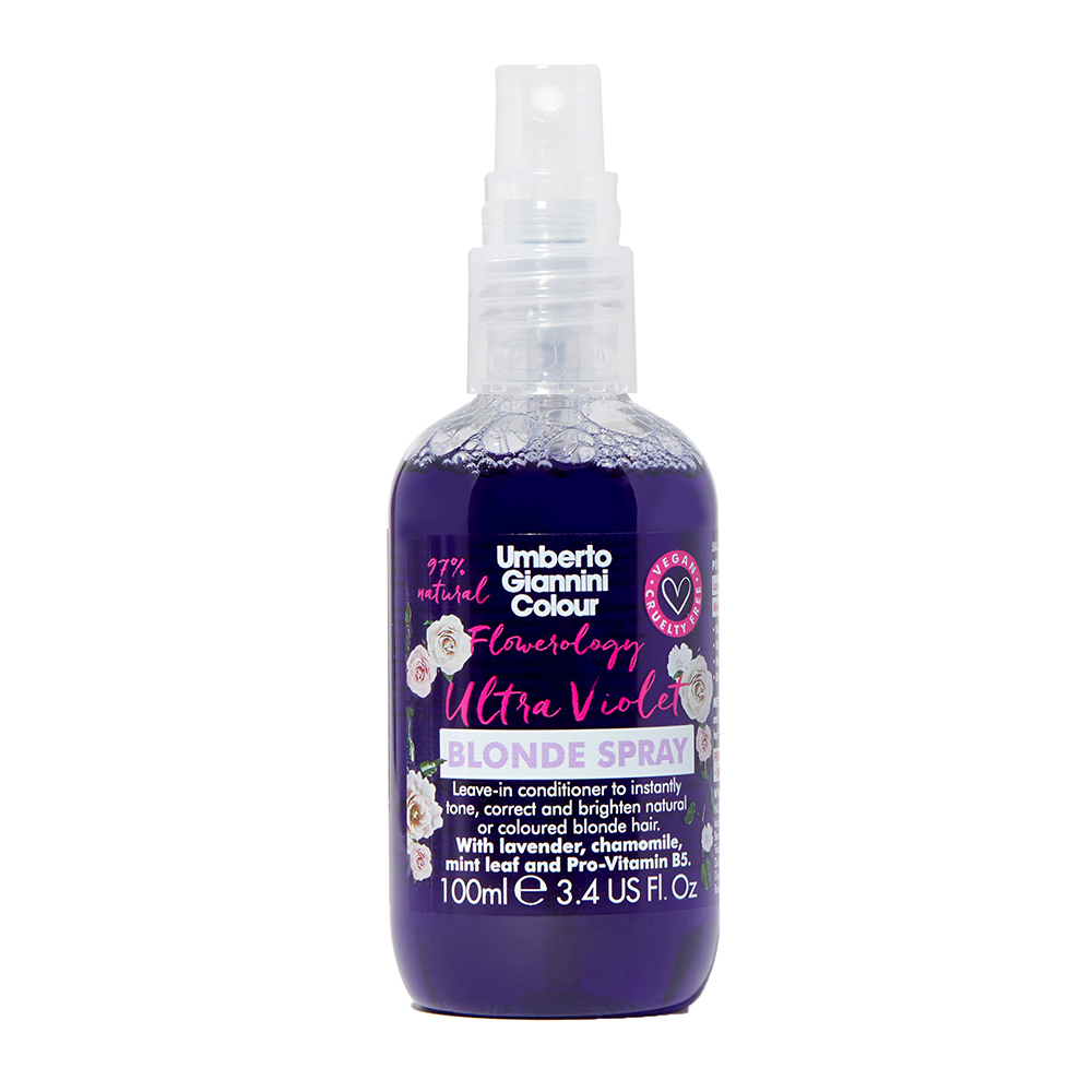 Umberto Giannini Flowerology Ultra Violet Blonde Boost Toning Spray