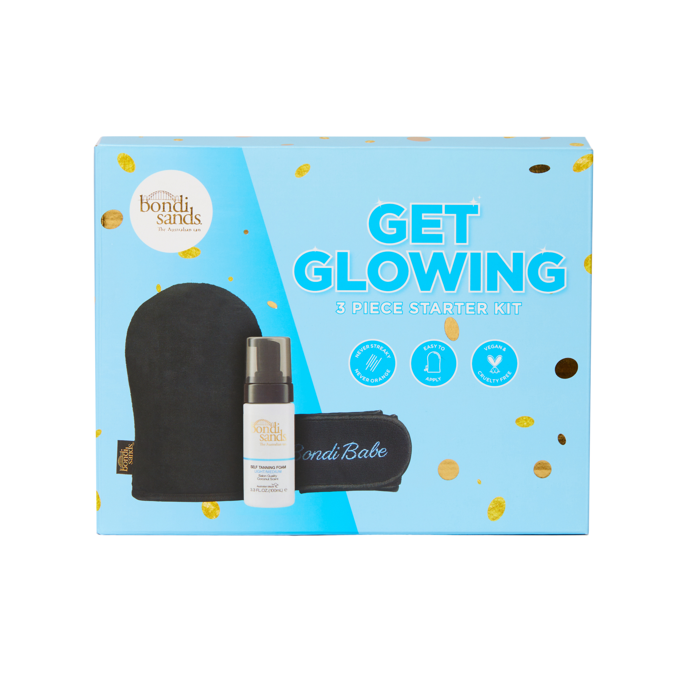 Bondi Sands Get Glowing 3 Piece Starter Kit Light-Medium