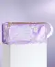 The Flat Lay Co. - Jelly Open Flat Makeup Box Bag in Lilac Daisy