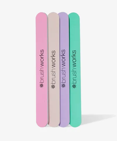 Brushworks - Pastel Coloured Nail Files