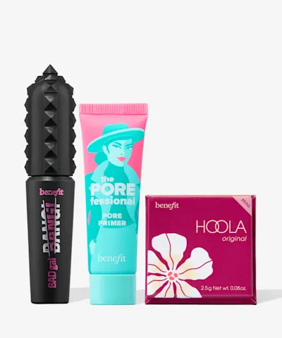 Benefit Cosmetics - Icons Gift Set 7.5ml Primer + 4ml Mascara + 2.5g Bronzer
