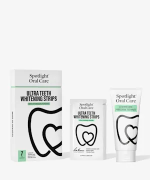 spotlightoralcare Ultra Teeth Whitening Strips 7 Days + Whitening Toothpaste