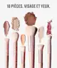 By BEAUTY BAY - Rose Glow 18 Piece Brush Set With Brush Stand