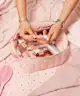 The Flat Lay Co. - Marshmallow Open Flat Box Bag in Sweet Pink Hearts