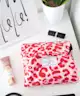 The Flat Lay Co. - Drawstring Makeup Bag in Pink Leopard