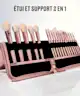 By BEAUTY BAY - Rose Glow 18 Piece Brush Set With Brush Stand