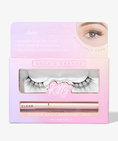 Lola's Lashes - Kitty Half Strip Lash & Adhesive Set