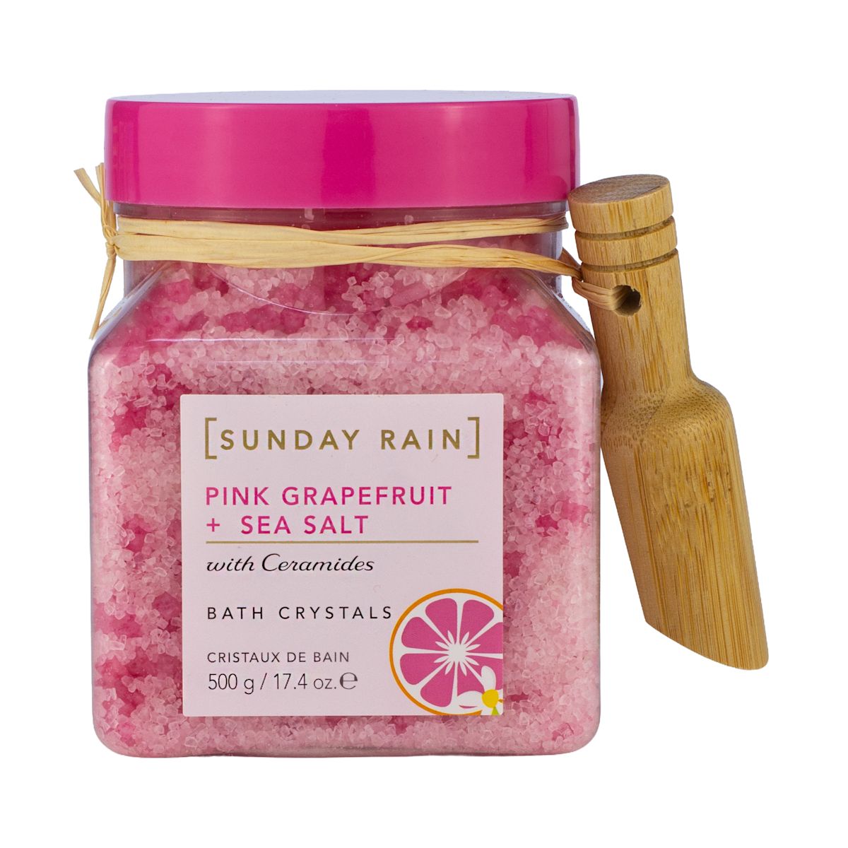 Sunday Rain Pink Grapefruit & Sea Salt Bath Crystals