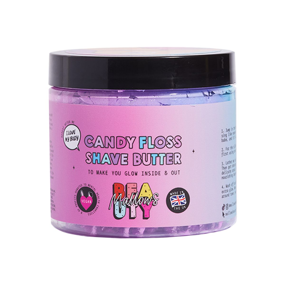 Mallows Beauty Candy Floss Shave Butter