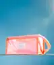 The Flat Lay Co. - Jelly Open Flat Makeup Box Bag in Orange Squiggle