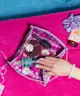 The Flat Lay Co. - Jelly Open Flat Makeup Box Bag in Lilac Daisy