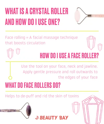 Skin Gym - Rose Quartz Crystal Face Roller