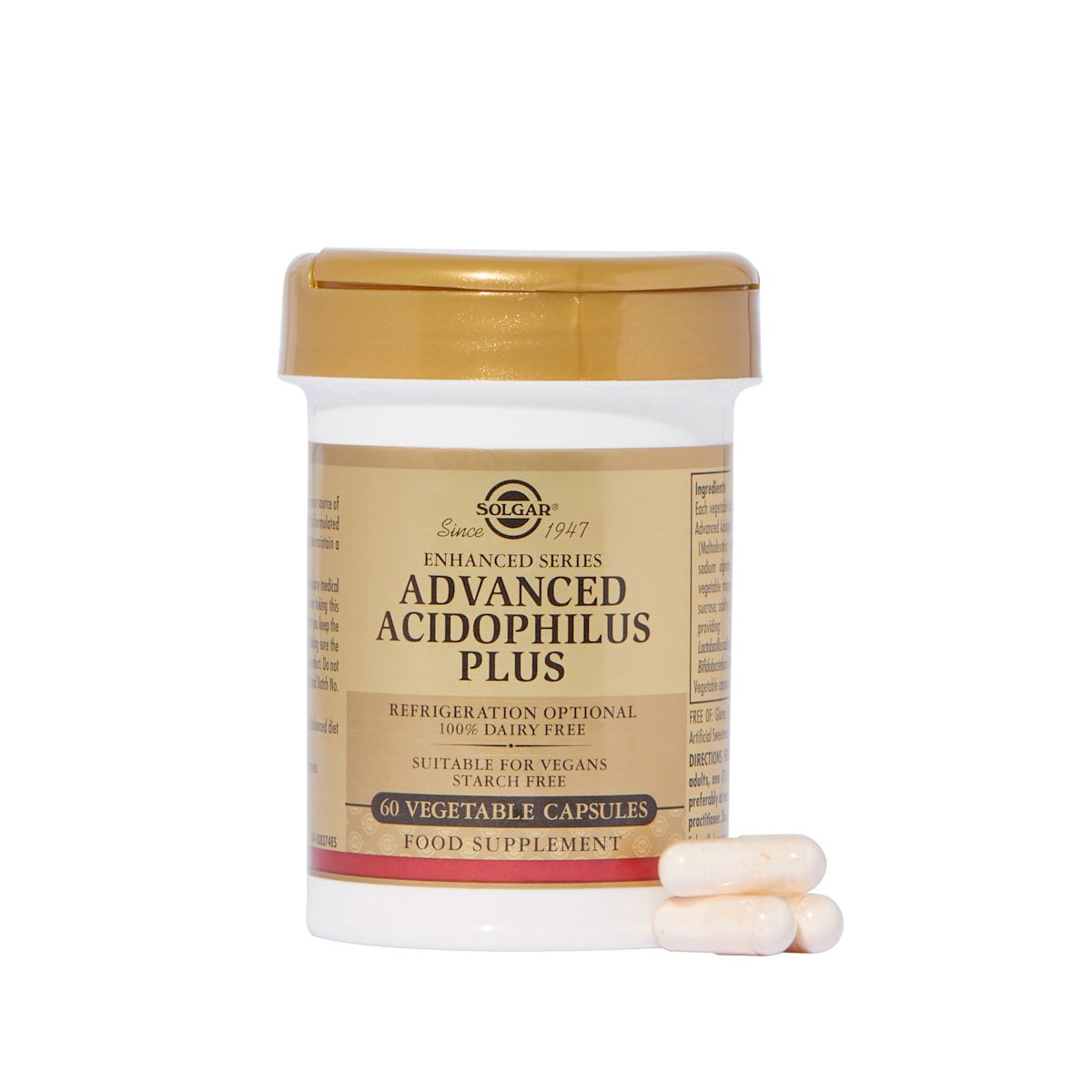 Solgar Advanced Acidophilus Plus Vegetable Capsules
