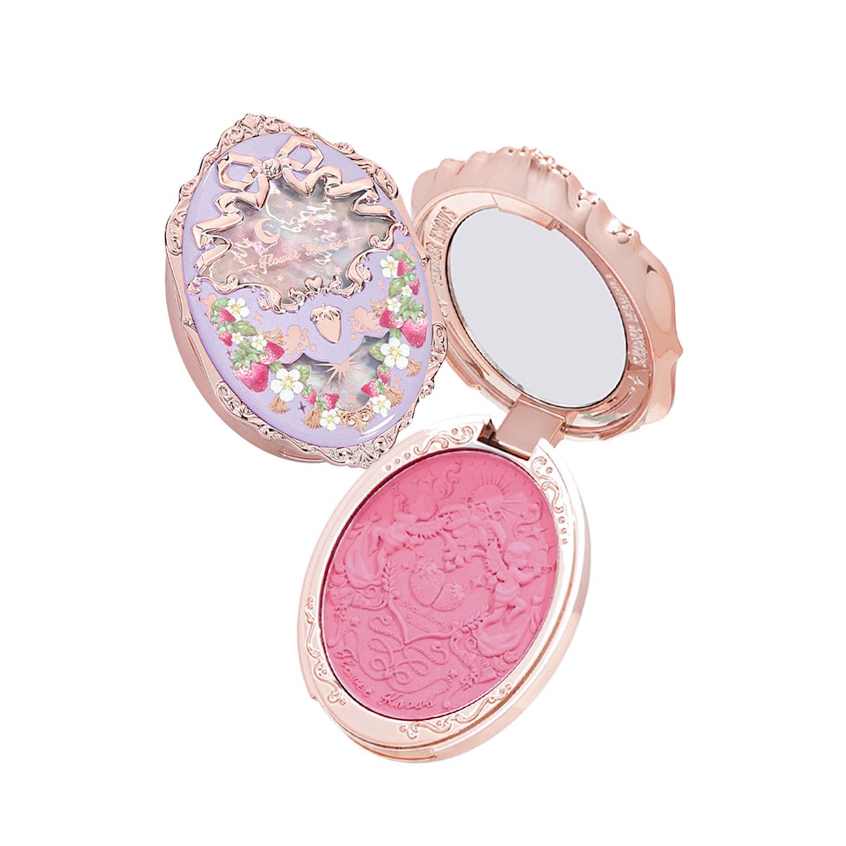 Flower Knows Violet Strawberry Rococo Embossed Blush 02 Little Cranberry