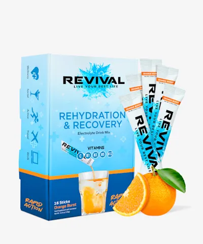 Revival Shots - Rehydration & Recovery Electrolyte Drink Orange Burst