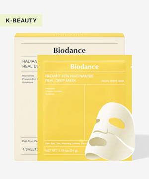 Biodance - Radiant Vita Niacinamide Real Deep Mask x4