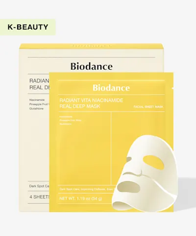 Biodance - Radiant Vita Niacinamide Real Deep Mask x4  