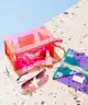 The Flat Lay Co. - Jelly Open Flat Makeup Box Bag in Orange Squiggle