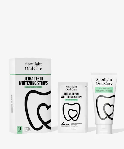 Spotlight Oral Care - Ultra Teeth Whitening Strips 14 Days + Whitening Toothpaste