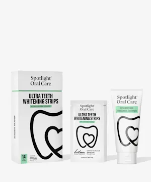 spotlightoralcare Ultra Teeth Whitening Strips 14 Days + Whitening Toothpaste