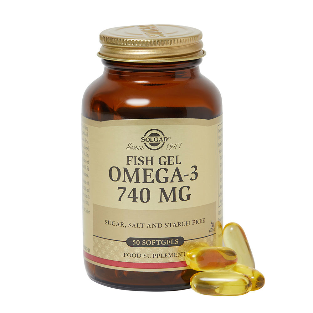 Solgar Fish Gel Omega-3 740 mg Capsules