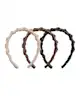 Brushworks - Ribbon Zig Zag Headbands 3 Pack