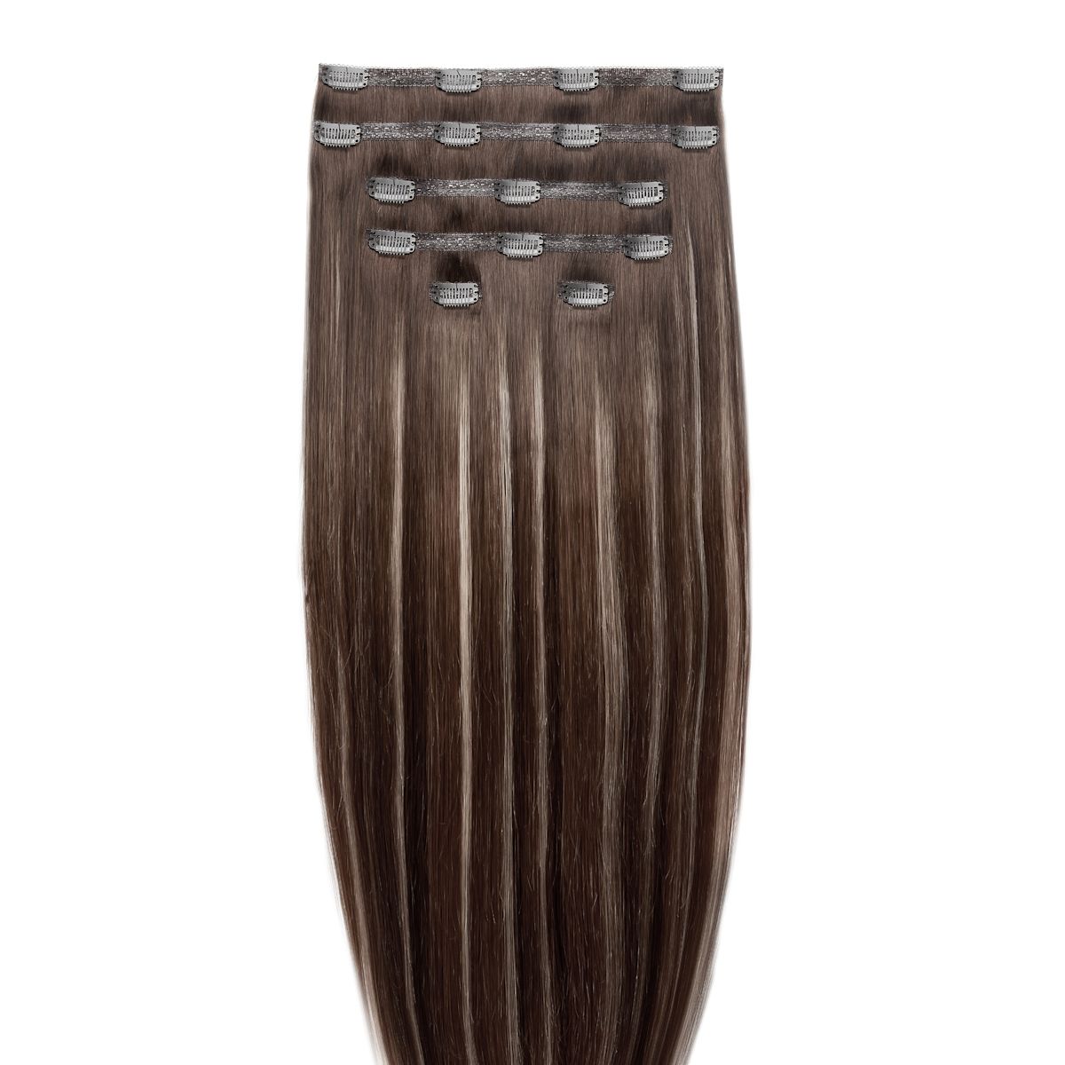 Beauty Works 18" Double Hair Set Clip-In Extensions Sorrento Bronde