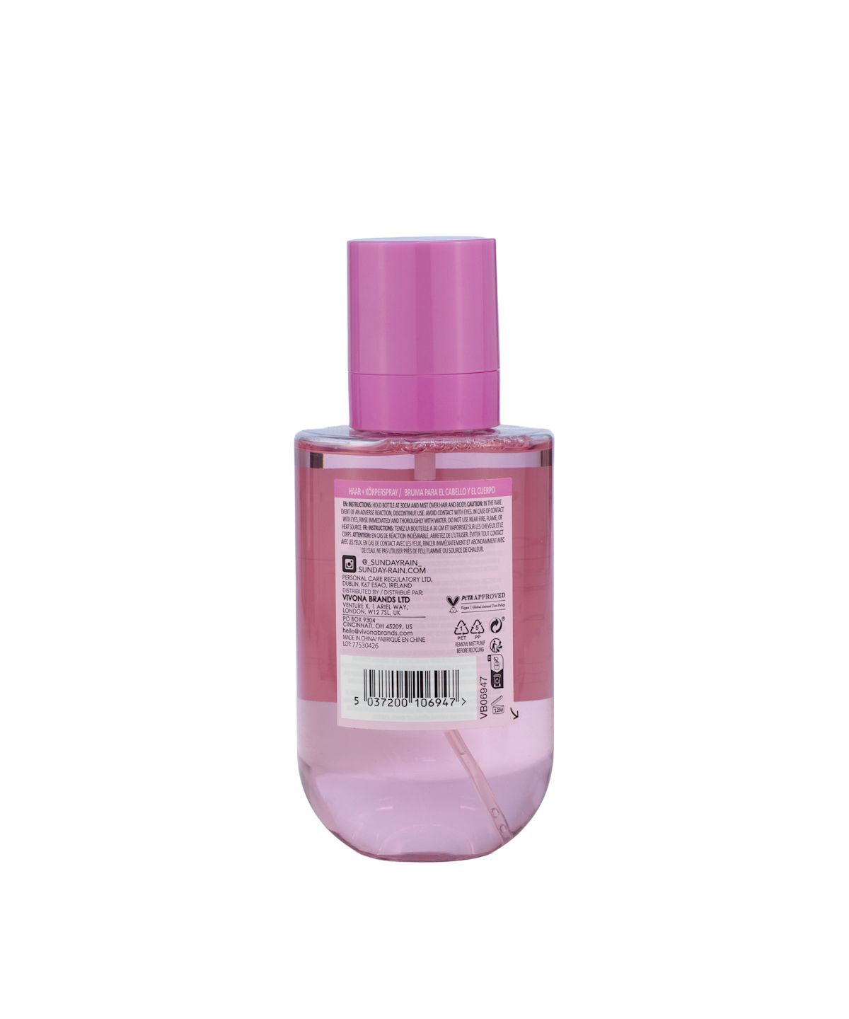 Sunday Rain Acai Berry Hair + Body Mist