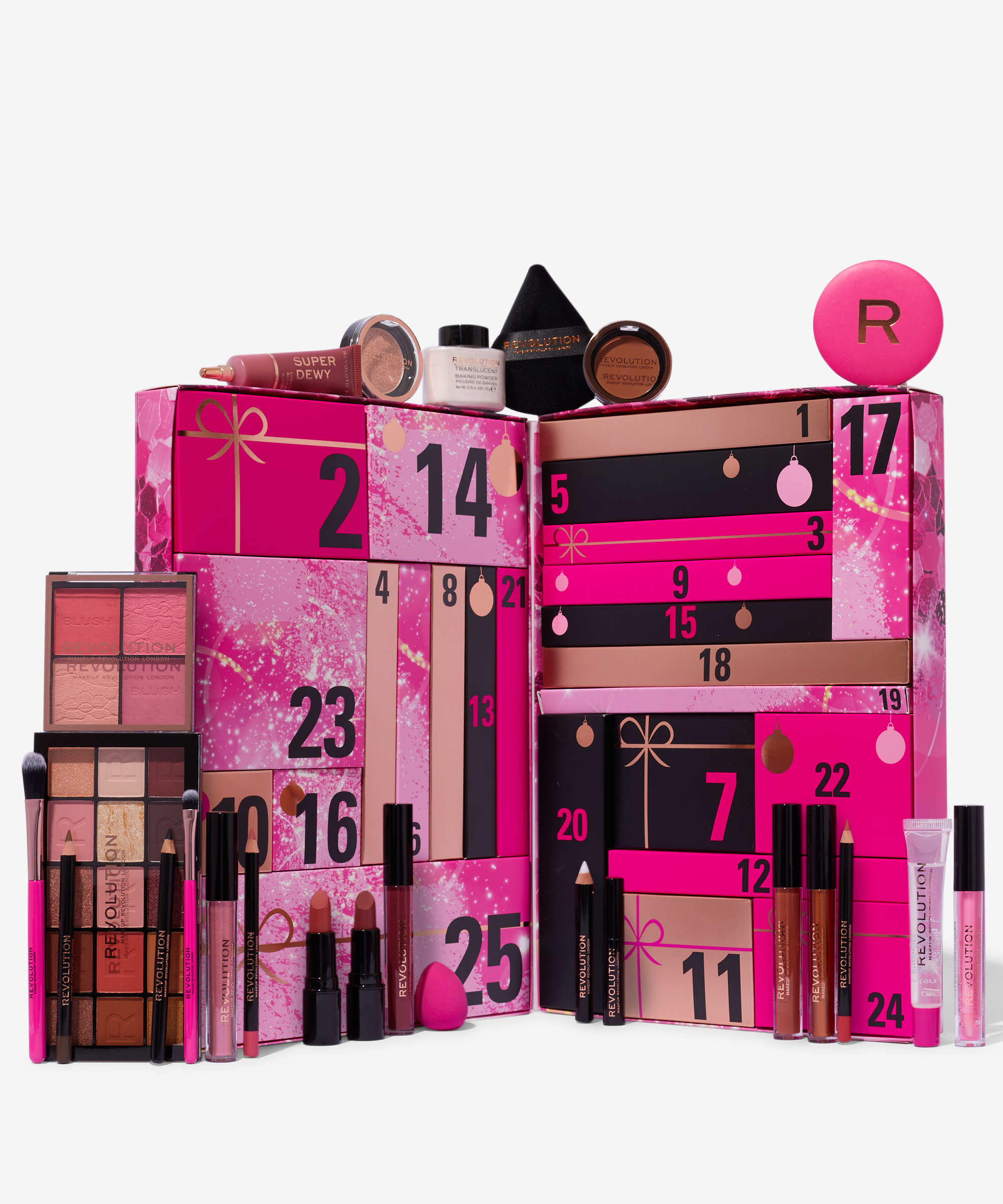 Makeup Revolution 25 DAYS OF GLAM Makeup Beauty Advent Calendar New &  Authentic