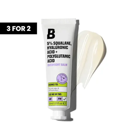 By BEAUTY BAY - 5% Squalane, Hyaluronic Acid + Polyglutamic Acid Overnight Balm