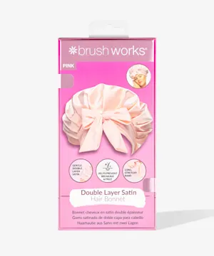 brushworks Double Layer Satin Hair Bonnet