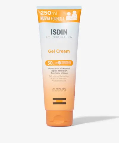 ISDIN - جل كريم واقي من الشمس للجسم، مرطب ومبرّد، SPF 30