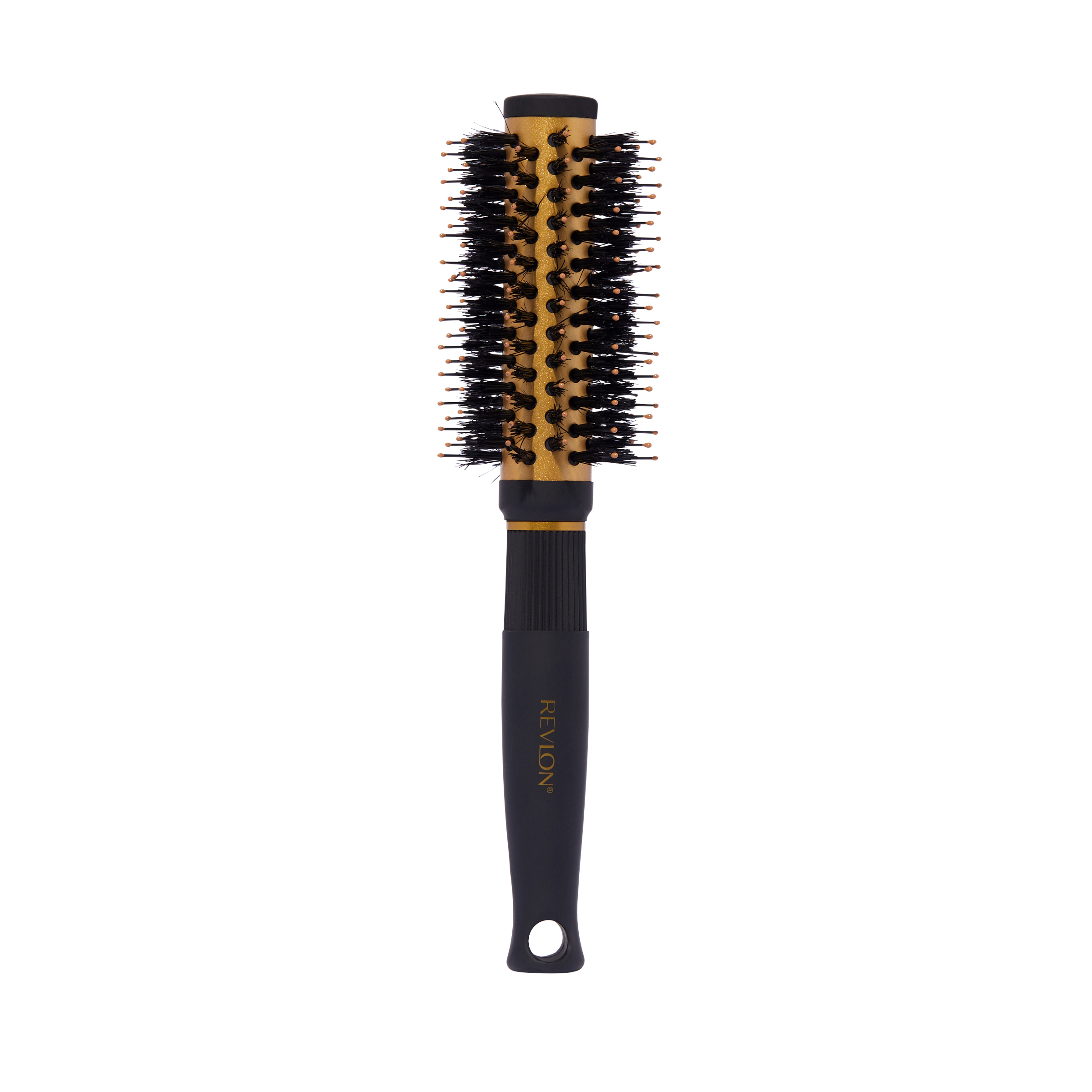 Ionic Ceramic Curls & Flips Small Round Barrel Blow Dry Hair Brush