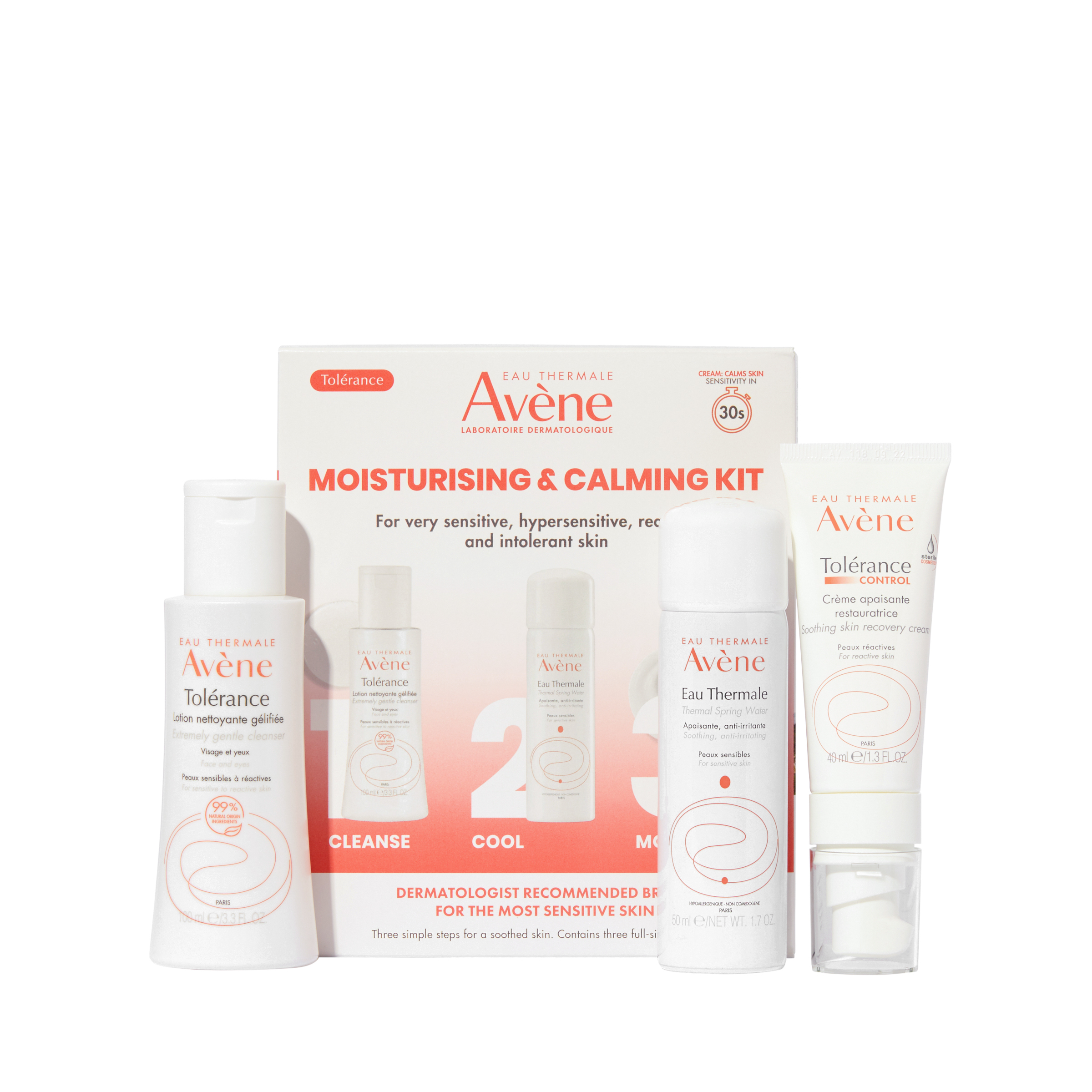 Tolérance Control Moisturising and Soothing Kit