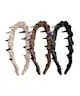 Brushworks - Ribbon Zig Zag Headbands 3 Pack