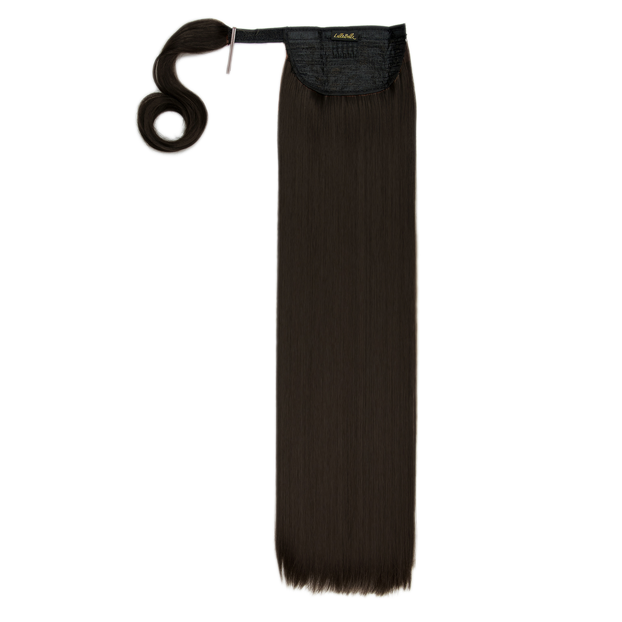 Grande 26" Straight Wrap Around Pony Dark Brown