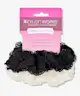 Brushworks - Lace Scrunchies Black & White 2 Pack
