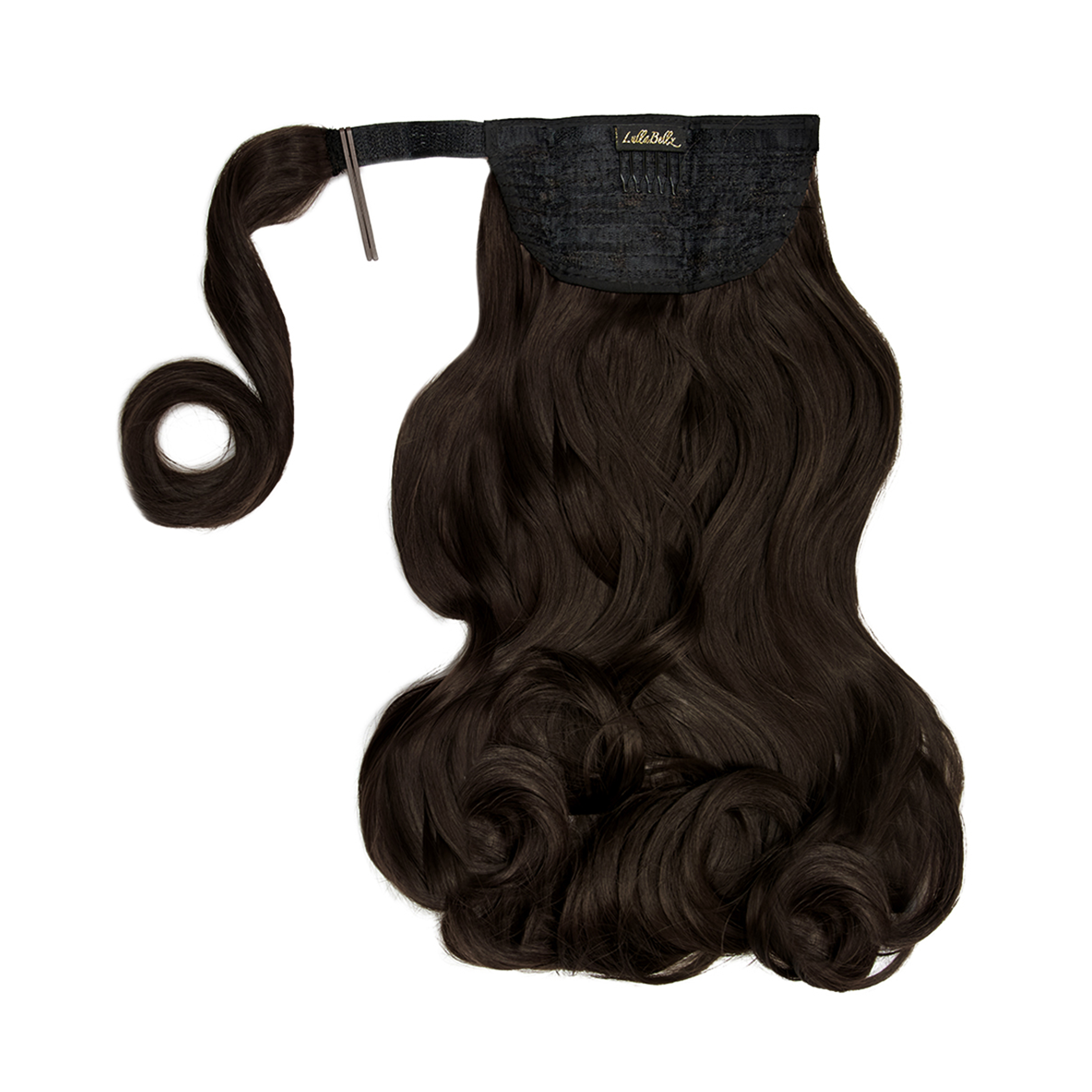 Mini Grande 18" 90s Curl Wraparound Pony Dark Brown