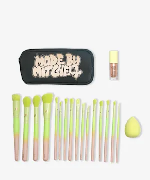 madebymitchell 16 Piece Ombre Brush Set With Blursh & Blender