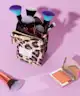 The Flat Lay Co. - Standing Brush Case in Leopard Print