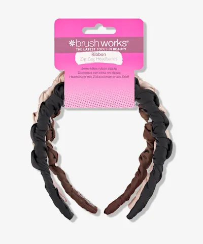 Brushworks - Ribbon Zig Zag Headbands 3 Pack